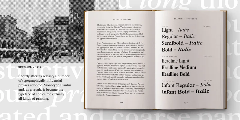 Plantin Font preview 4 – Serif Fonts font sample