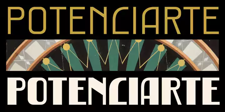 Potenciarte Font Family free download preview 9 – Typeface font