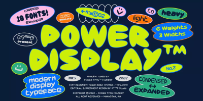 Power Display Font Family free download – Font Family font preview