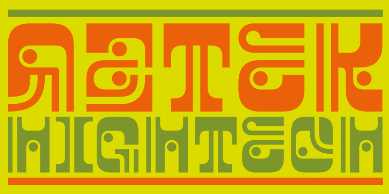 Processor Font free download preview 2 – Display Fonts font