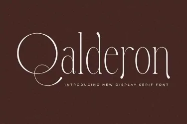 Qalderon Font free download – Serif Fonts preview