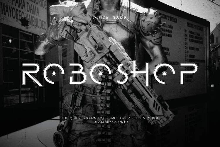 Quick Game Font free download preview 5 – Display Fonts font