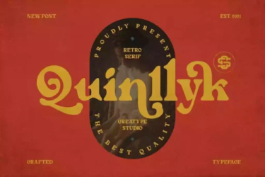 Quinlliyk Font free download – Bold font preview