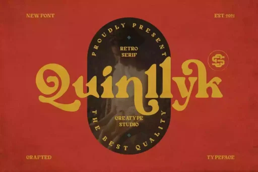 Quinlliyk Font free download – Serif Fonts font preview image for Windows and Mac