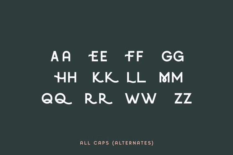 Quirk Font free download preview 5 – Display Fonts font