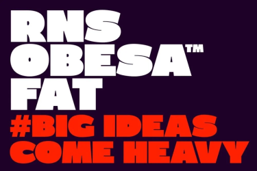 RNS Obesa Fat Font free download – Display font preview