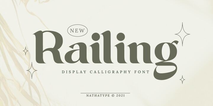 Railing Font free download preview 9 – Display Fonts font