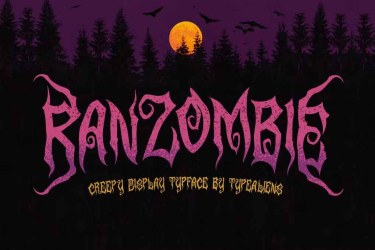Ranzombie Font free download – Decorative Fonts font preview