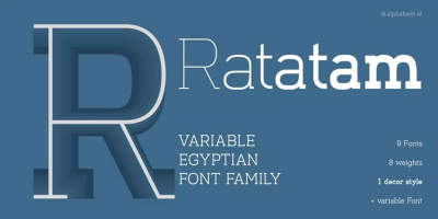 Ratatam Font Family free download – Slab Serif Fonts font preview