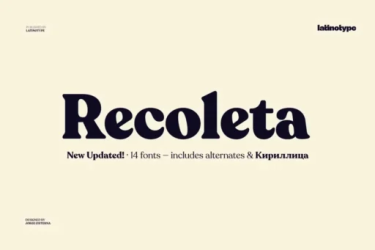 Recoleta Font free download – Vintage font preview