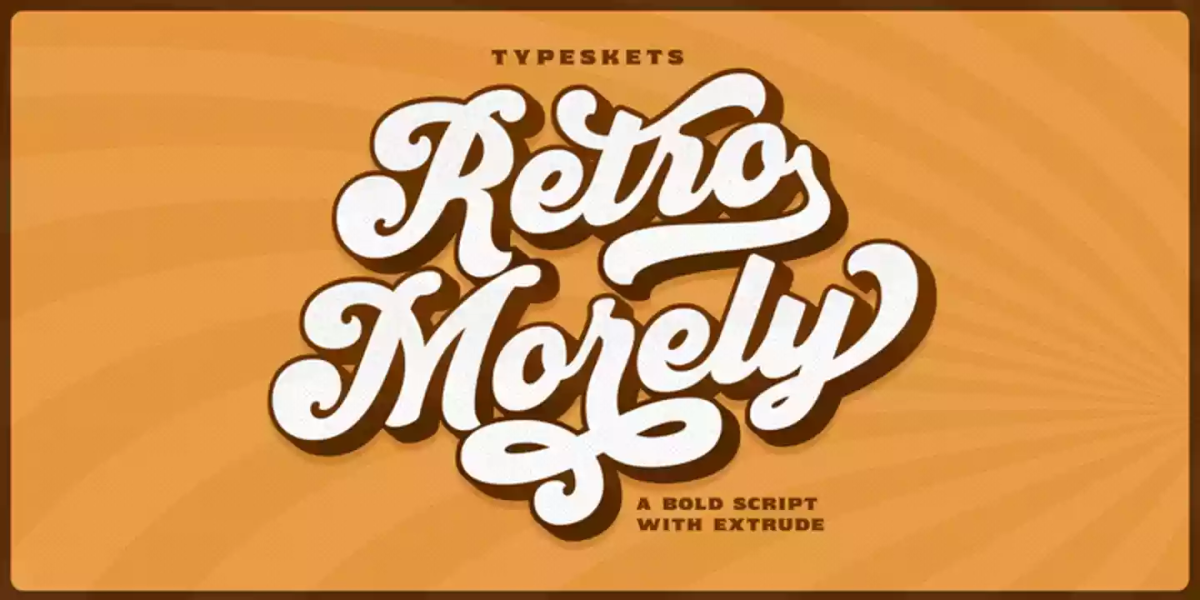 Retro Morely Font Family free download – Script And Handwritten font preview image for Windows and Mac