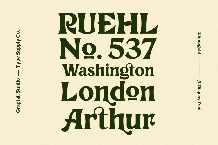 Rhinegold Font free download preview 1 – Serif Fonts font