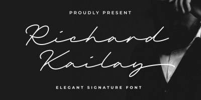 Richard Kailay Font free download – Script And Handwritten font preview