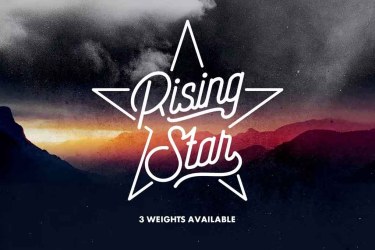 Rising Star Font free download – Packaging font preview
