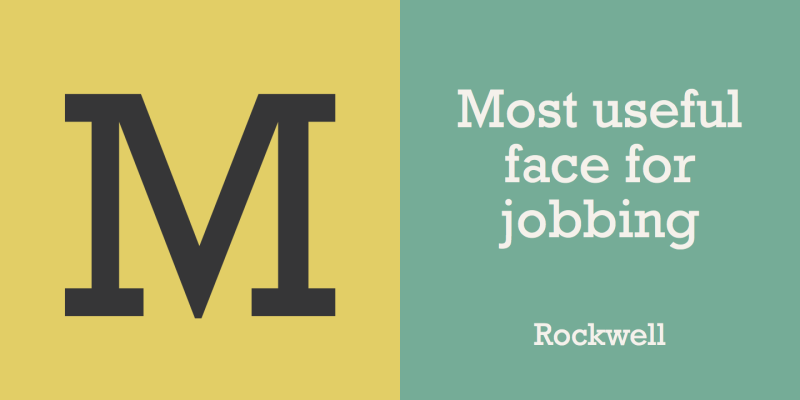 Rockwell Font free download preview 1 – Slab Serif Fonts font