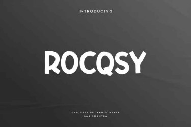 Rocqsy Font free download – Decorative Fonts font preview
