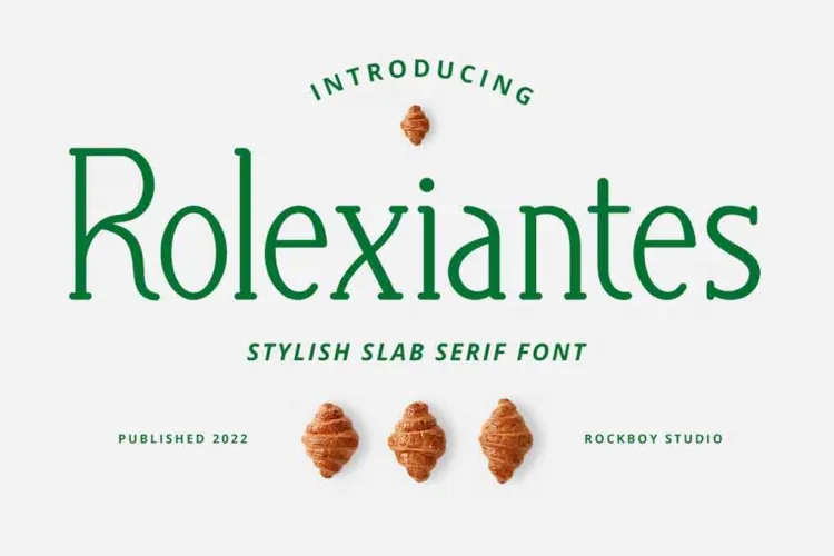 Rolexiantes Font preview 4 – Serif Fonts font sample