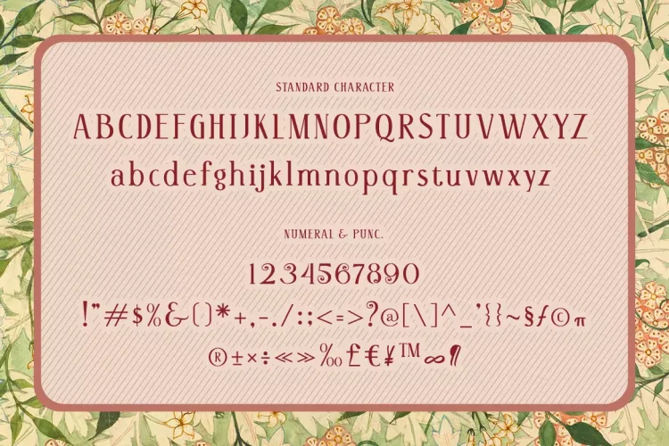 Roseva Font preview 3 – Serif Fonts font sample