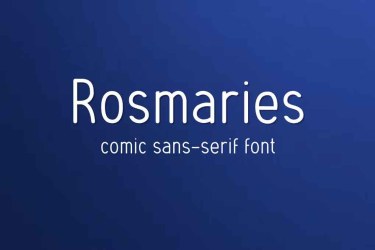 Rosmaries Comic Font free download – Sans Serif font preview