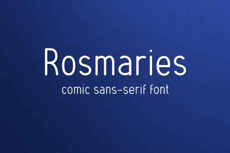 Rosmaries Comic Font free download preview 3 – Sans Serif Fonts font