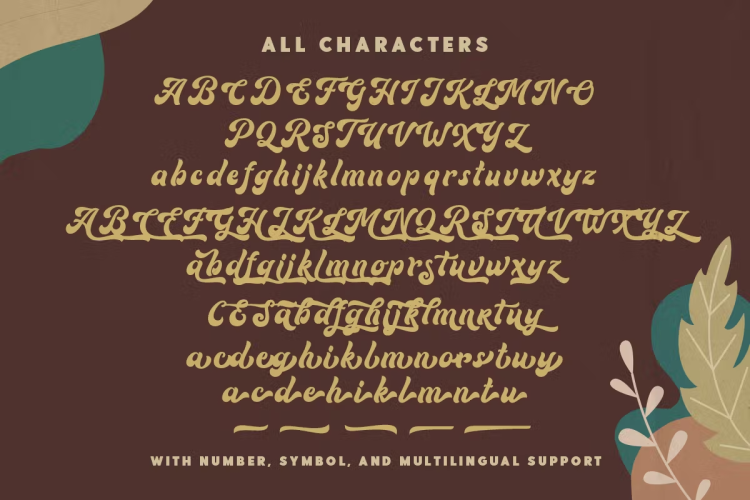 Routhers Retro Extrude Font free download preview 3 – Script And Handwritten font