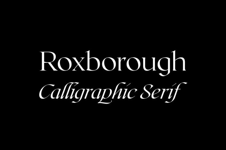 Roxborough Font free download preview 7 – Serif Fonts font