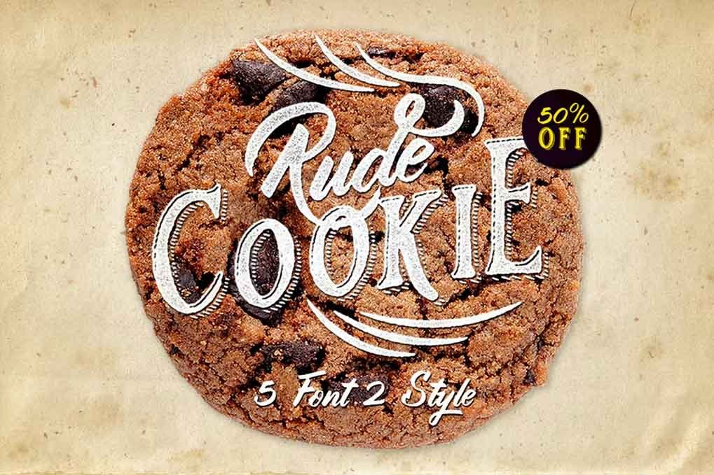 Rude Cookie Font free download – Script And Handwritten font preview image for Windows and Mac