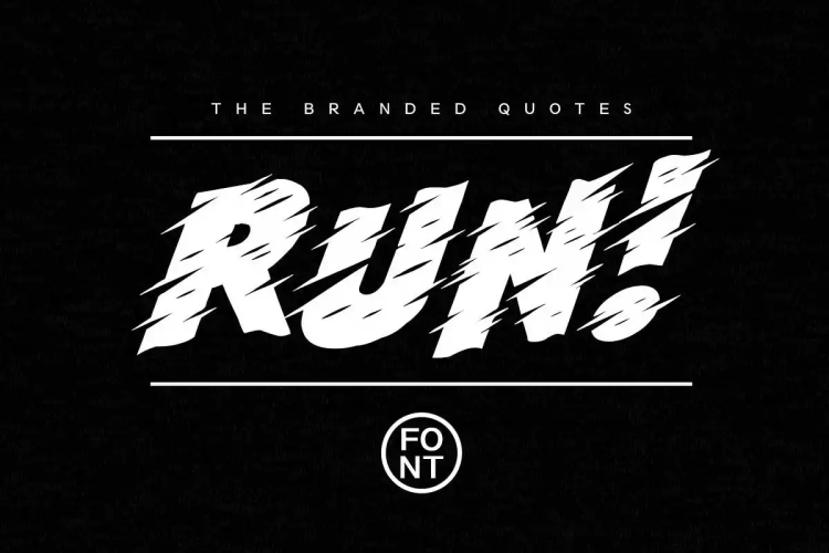 Run Font free download preview 6 – Display Fonts font
