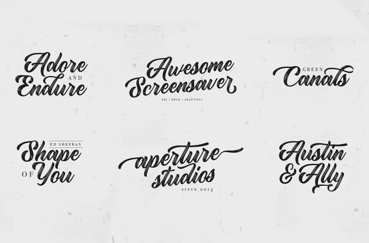 Rustling Trees Font free download preview 3 – Script And Handwritten font