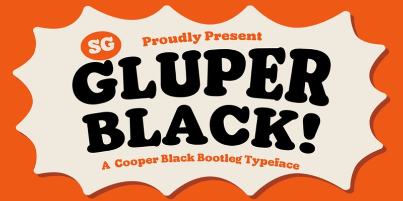 SG Gluper Font free download preview 1 – Display Fonts font