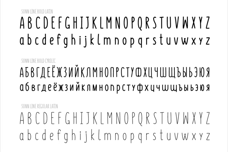 SUNN Line Extended Font free download preview 2 – Serif Fonts font