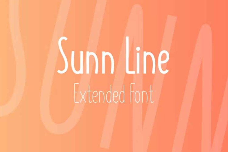 SUNN Line Extended Font free download preview 4 – Serif Fonts font