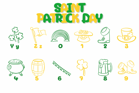 Saint Patrick Day Font free download preview 3 – Decorative Fonts font