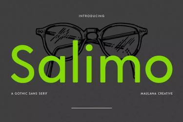 Salimo Gothic Sans Serif Font free download – Display font preview