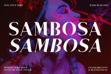 Sambosa Font free download – Bold font preview