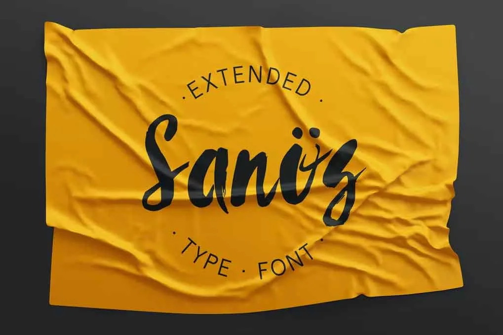 Sanös Extended Script Font free download – Serif Fonts font preview image for Windows and Mac