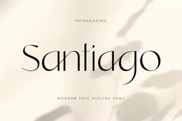 Santiago Font free download – Branding font preview