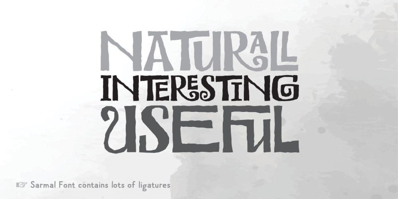 Sarmal Font free download preview 2 – Display Fonts font