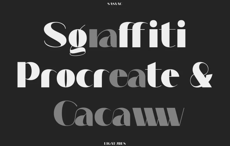 Sasvac Font preview 3 – Serif Fonts font sample