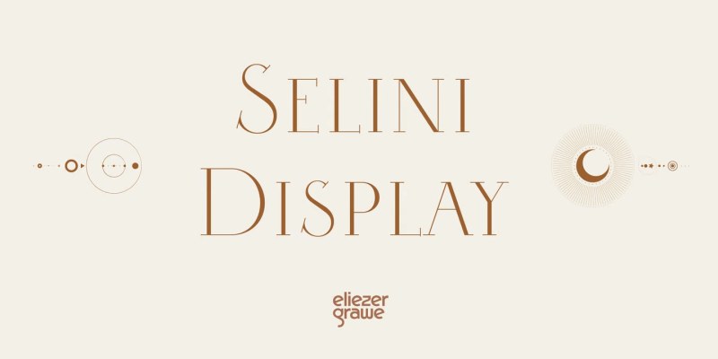 Selini Display Font free download preview 10 – Display Fonts font