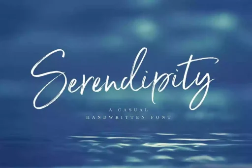 Serendipity Font free download – Script And Handwritten font preview image for Windows and Mac