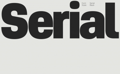 Serial Font Family free download – Geometric font preview