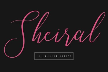 Sheiral Script Font free download – Script font preview