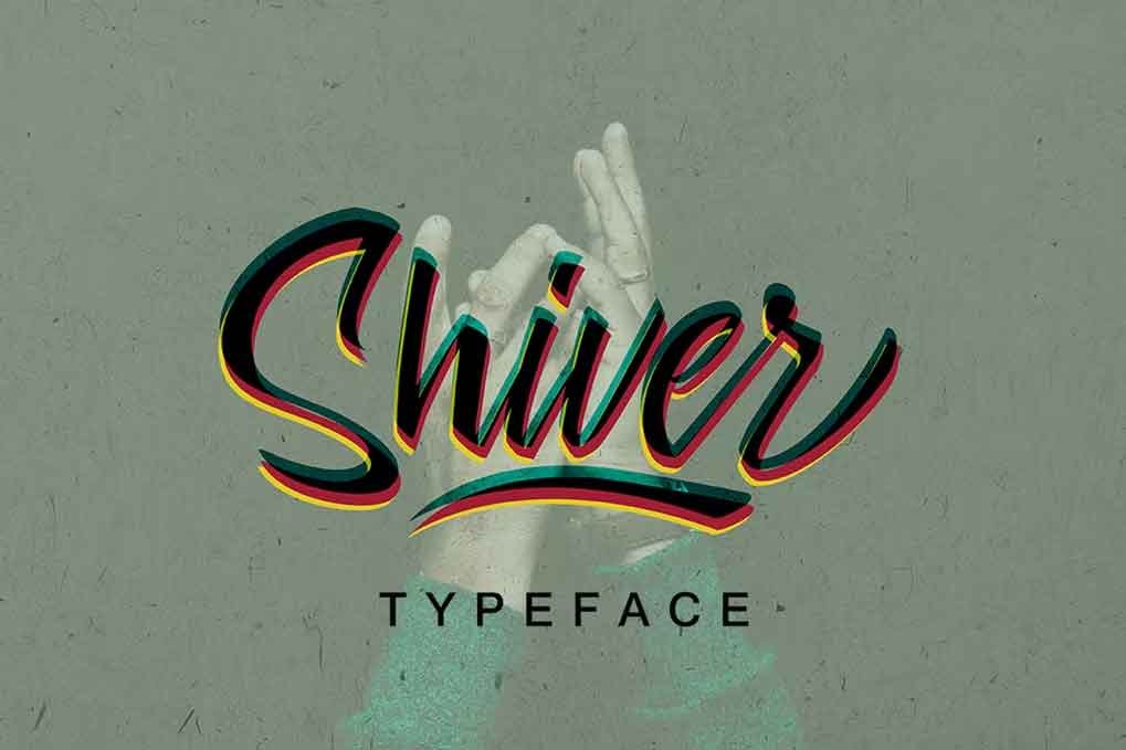Shiver Script Font free download – Script And Handwritten font preview image for Windows and Mac