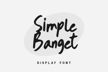 Simple Banget Font free download – Decorative Fonts font preview