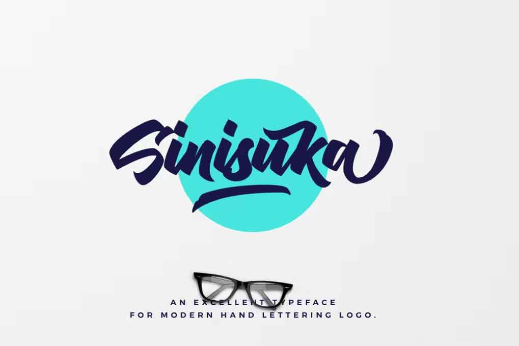 Sinisuka Font free download – Script And Handwritten font preview image for Windows and Mac