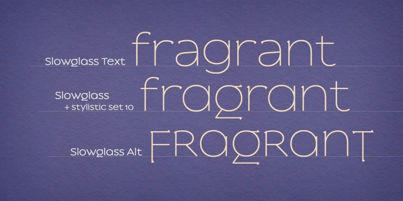 Slowglass Font Family free download preview 8 – Display Fonts font