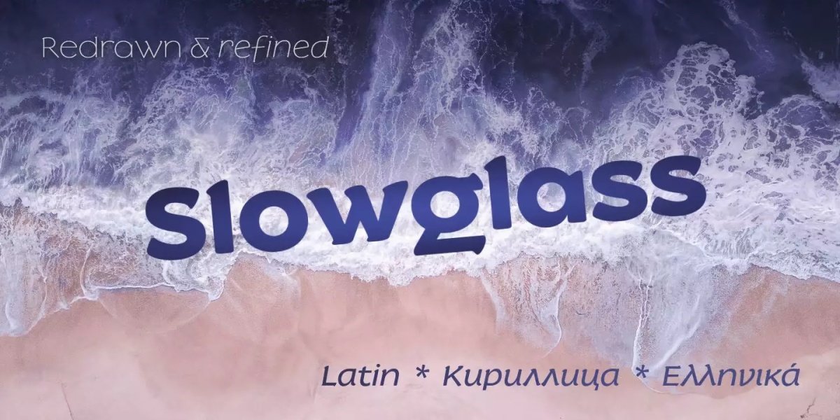 Slowglass Font Family free download – Display Fonts font preview image for Windows and Mac