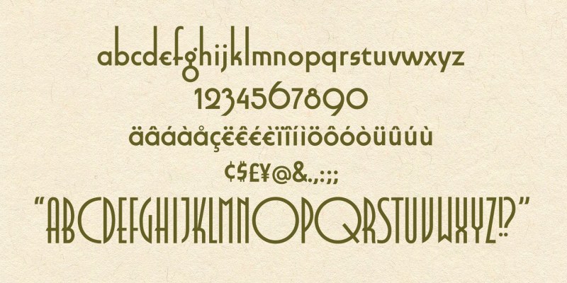 Smart Deco Font free download preview 4 – Modern Fonts font