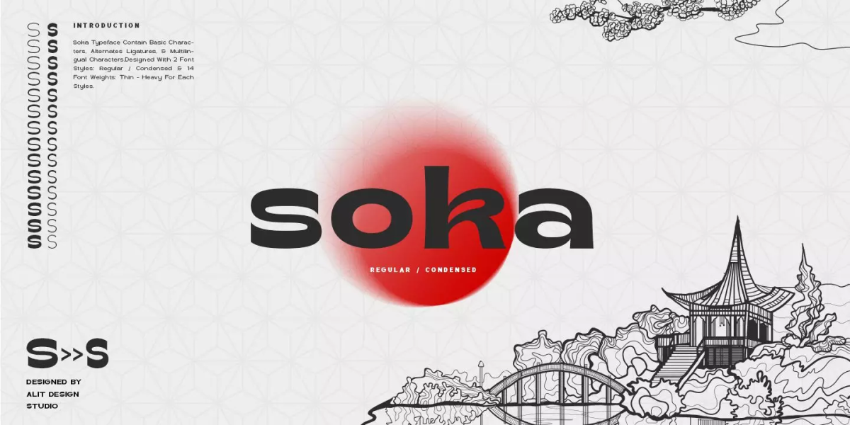 Soka Font free download – Sans Serif Fonts font preview image for Windows and Mac